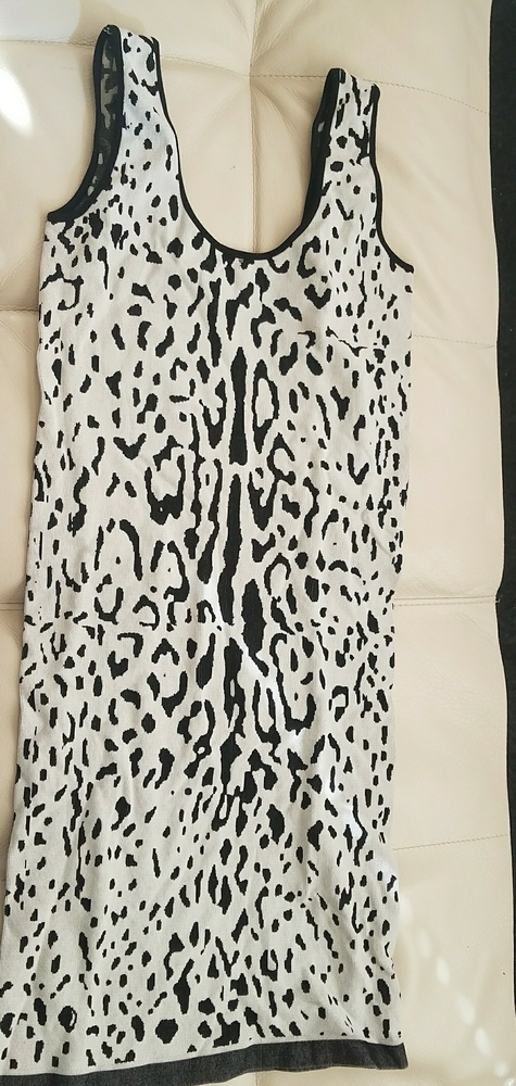 Bebe stretch animal/tribal print mini dress
